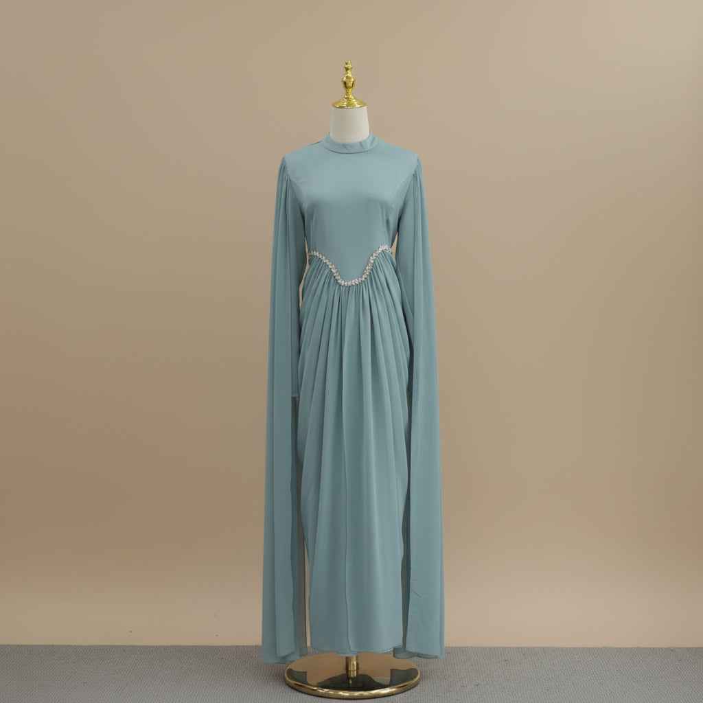 Elzira Crystal Detail Evening Maxi Dress
