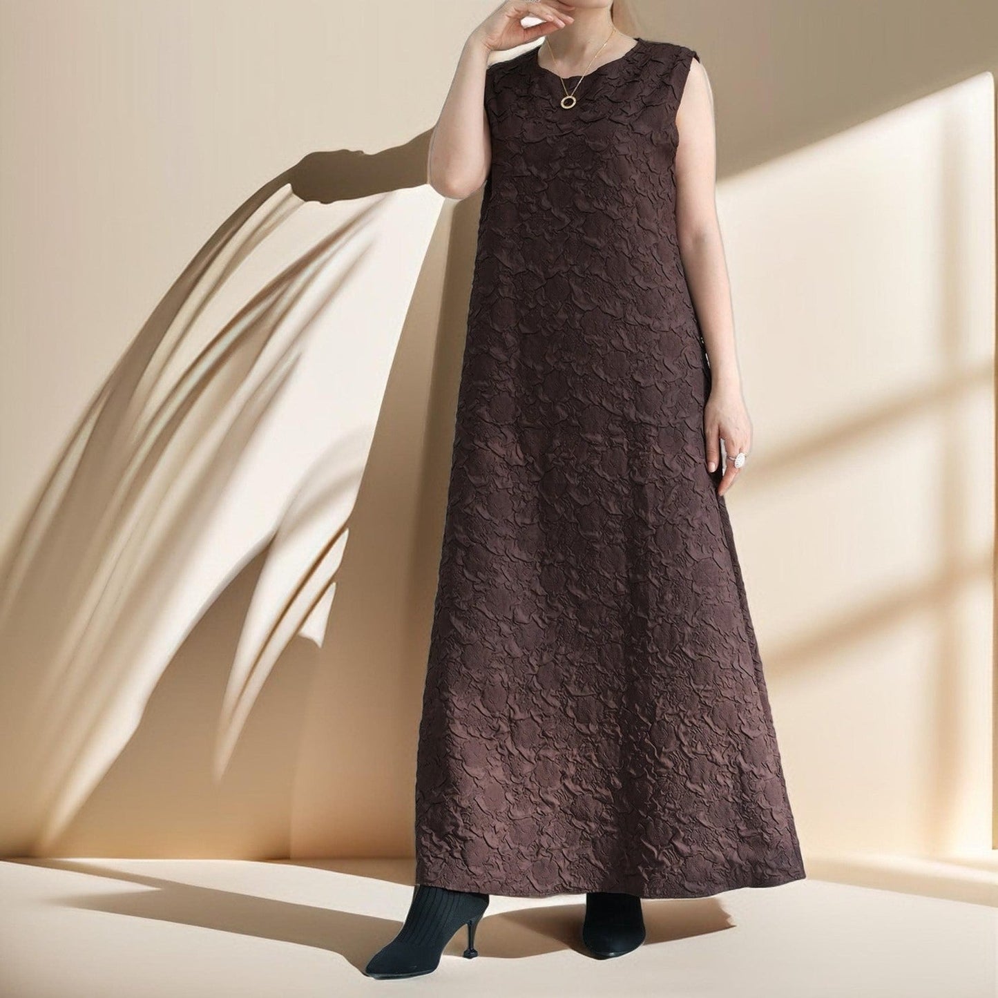 Embossed winter Inner slip dress - Try Modest Limited 