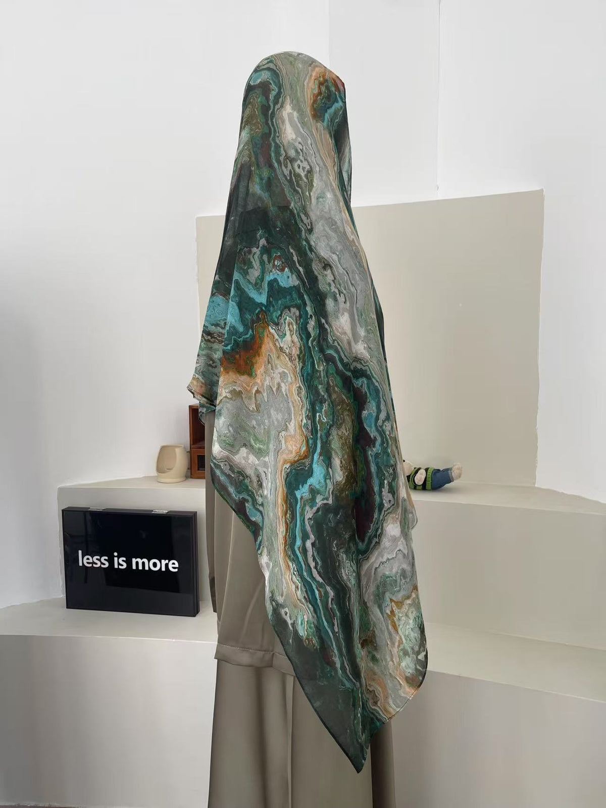 Emerald Earth Print Modal Hijab - Try Modest Limited