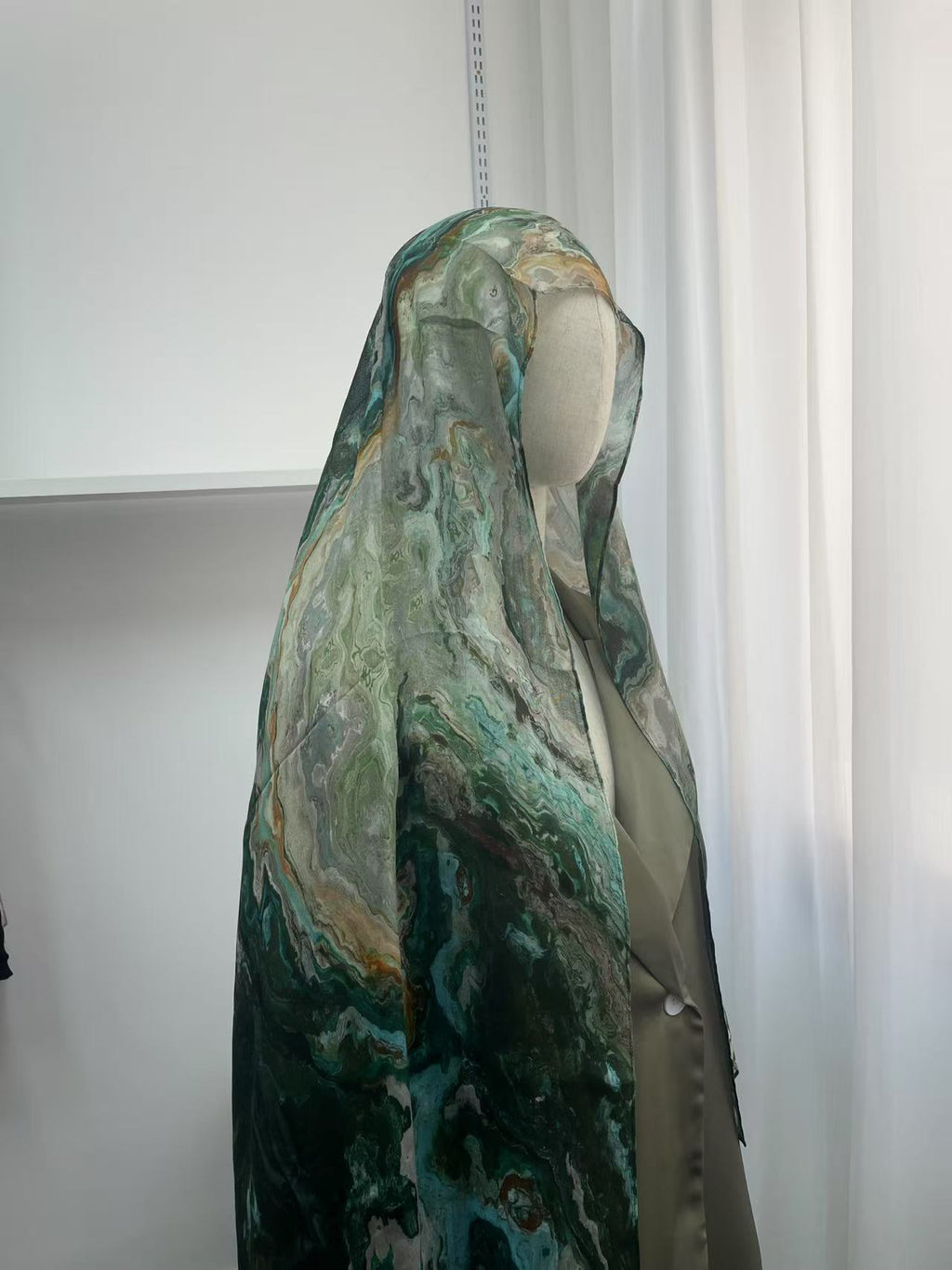 Emerald Earth Print Modal Hijab - Try Modest Limited