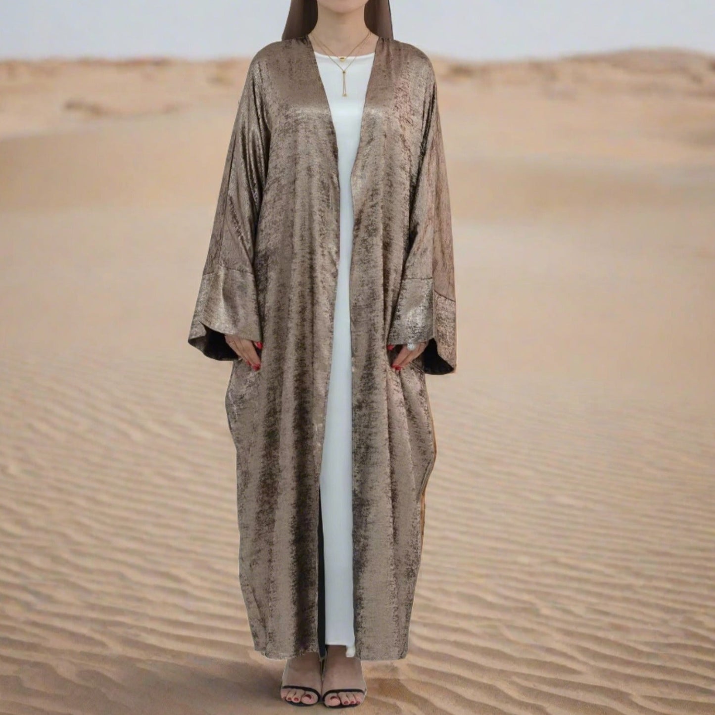 Emirates Shimmer Open Abaya