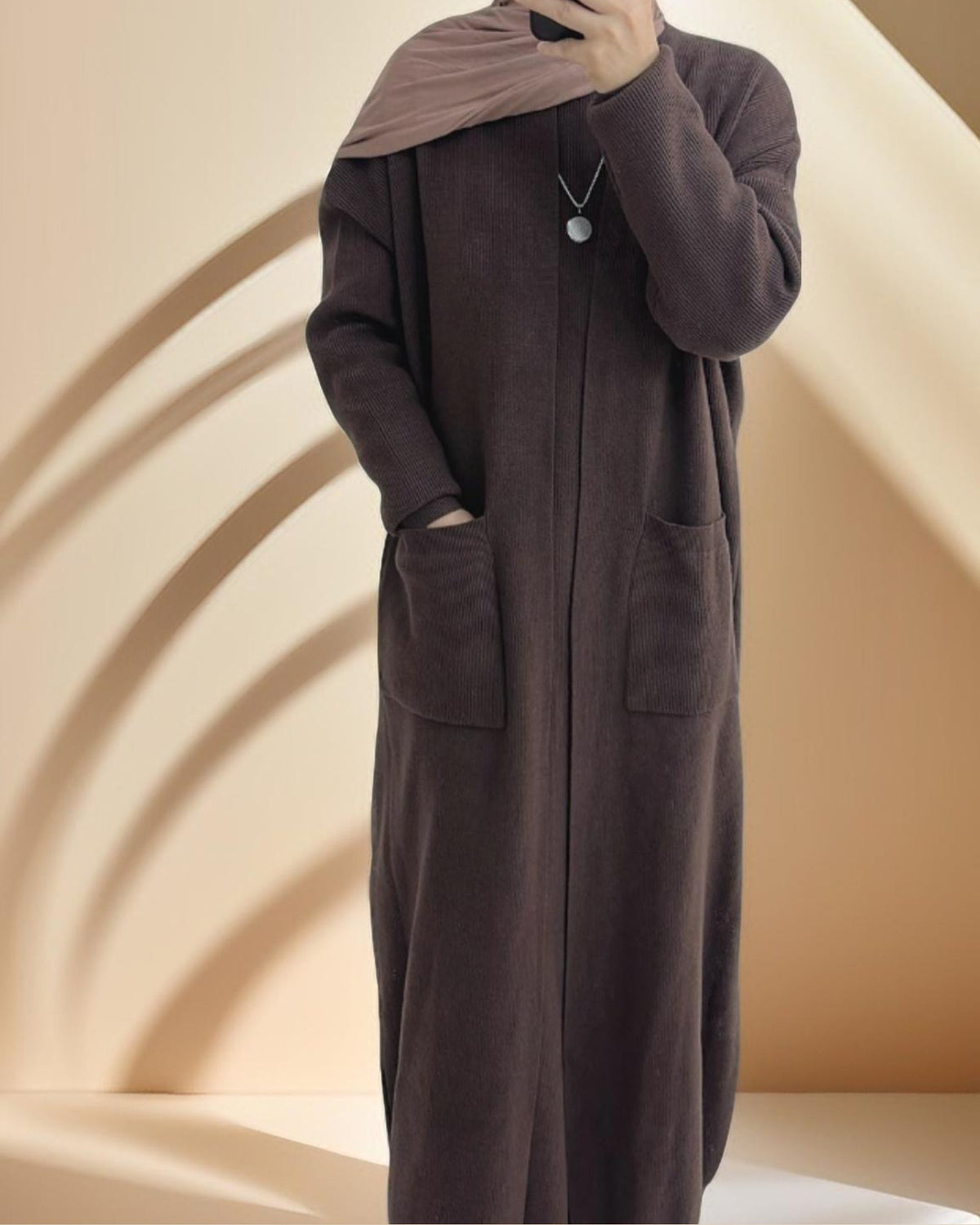 Essential Abaya Cardigan Knit Set - Try Modest Limited