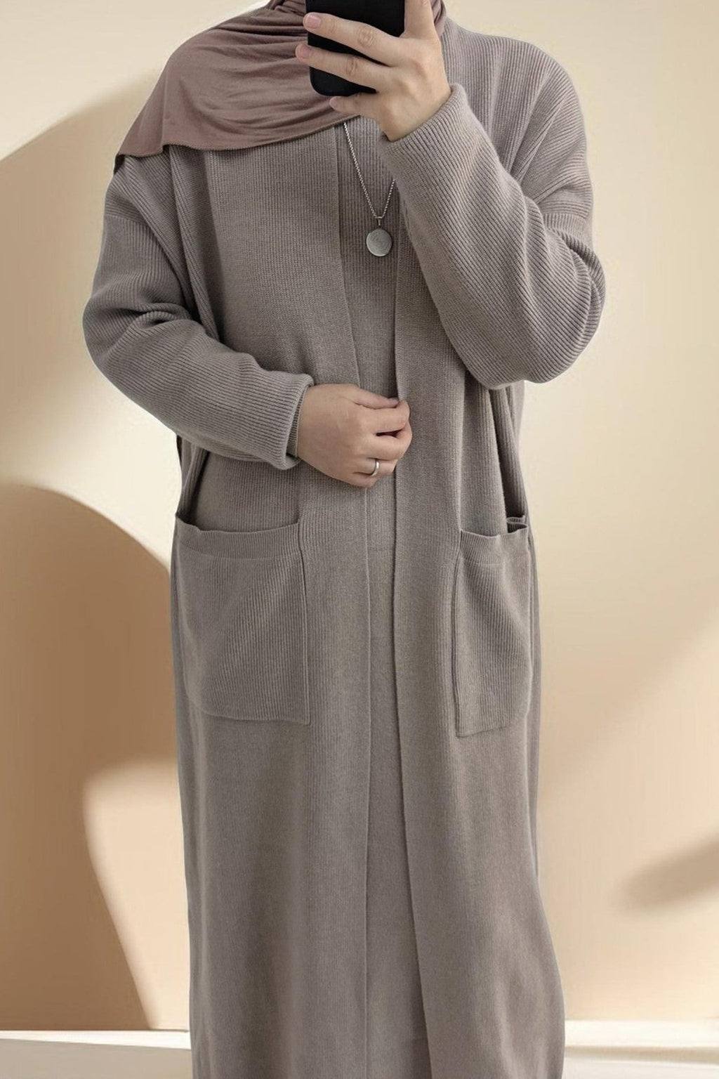 Essential Abaya Cardigan Knit Set - Try Modest Limited