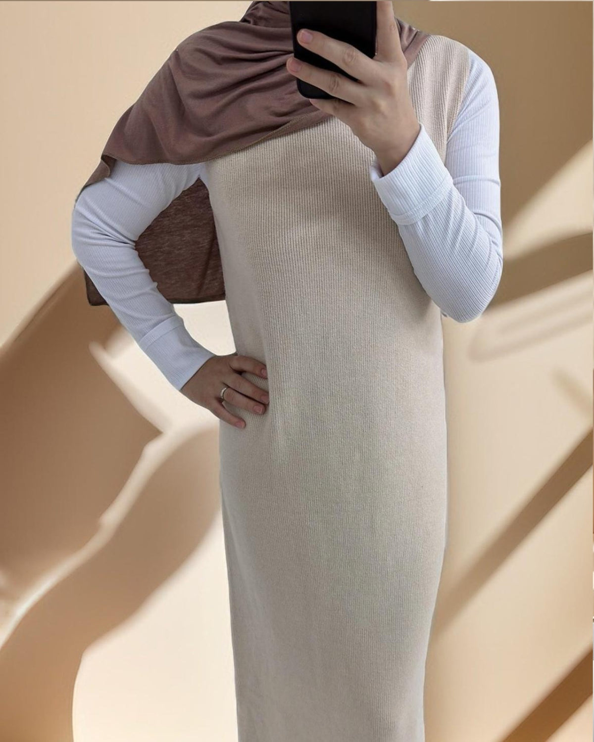 Essential Abaya Cardigan Knit Set - Try Modest Limited
