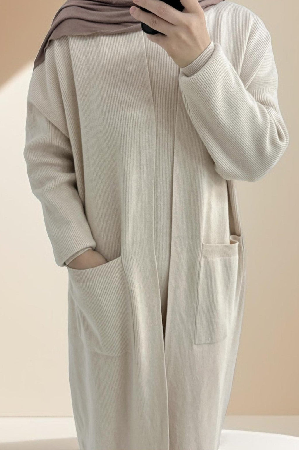 Essential Abaya Cardigan Knit Set - Try Modest Limited