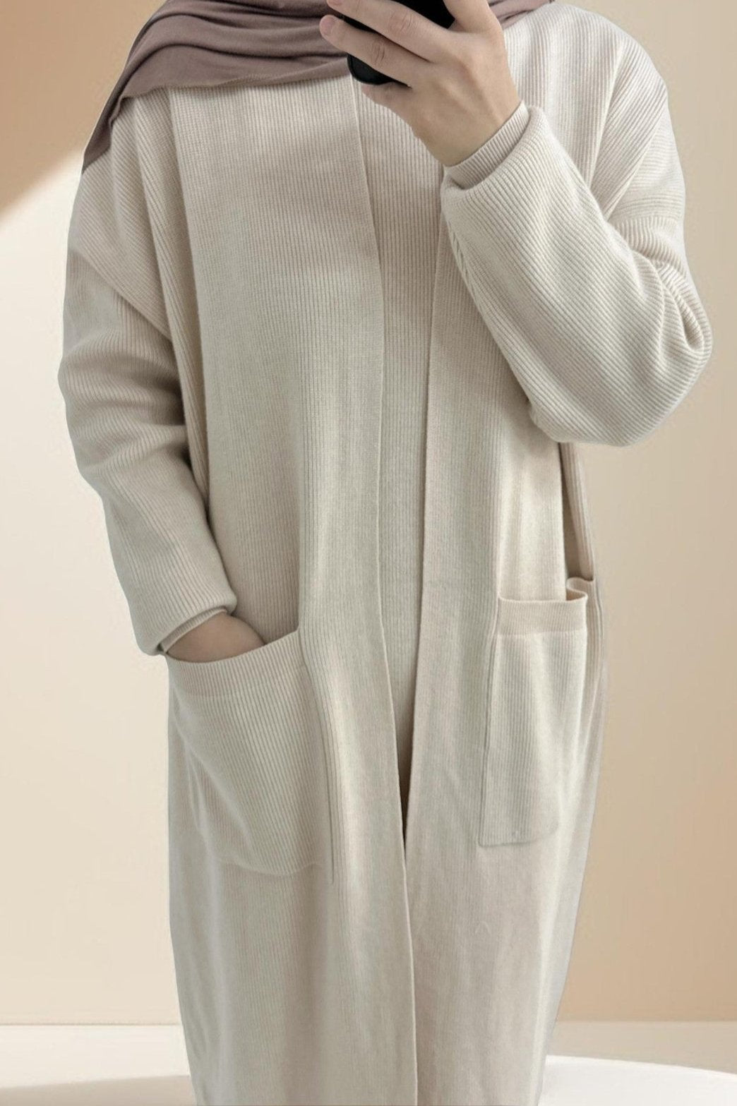 Essential Abaya Cardigan Knit Set - Try Modest Limited