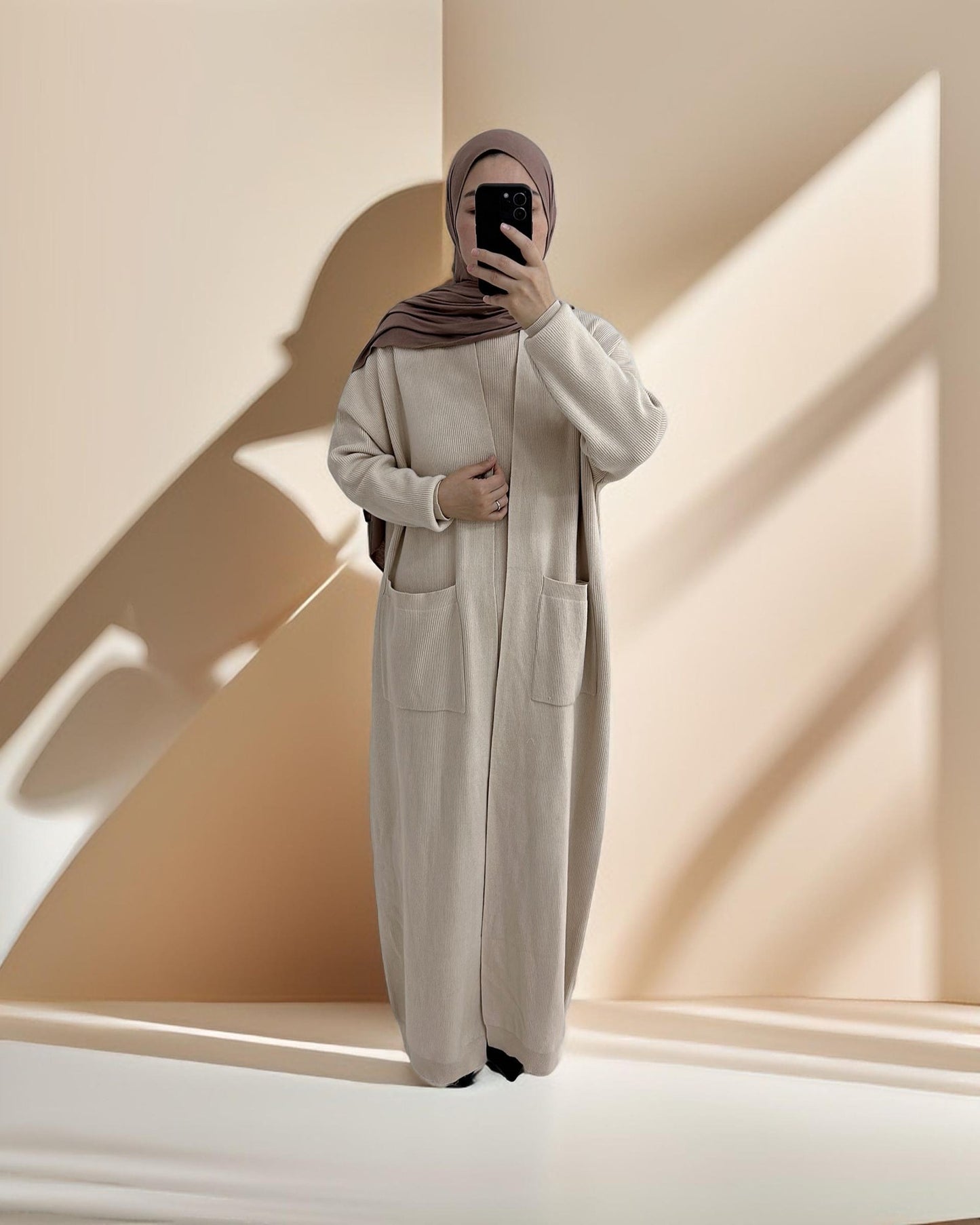 Set di cardigan Abaya Essential in maglia