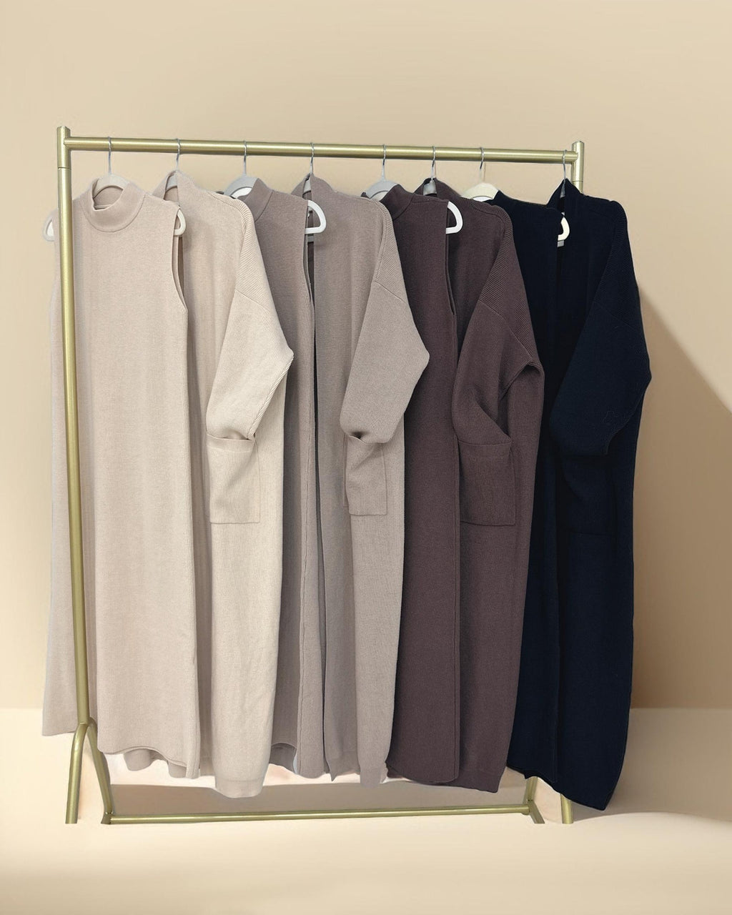 Essential Abaya Cardigan Knit Set - Try Modest Limited
