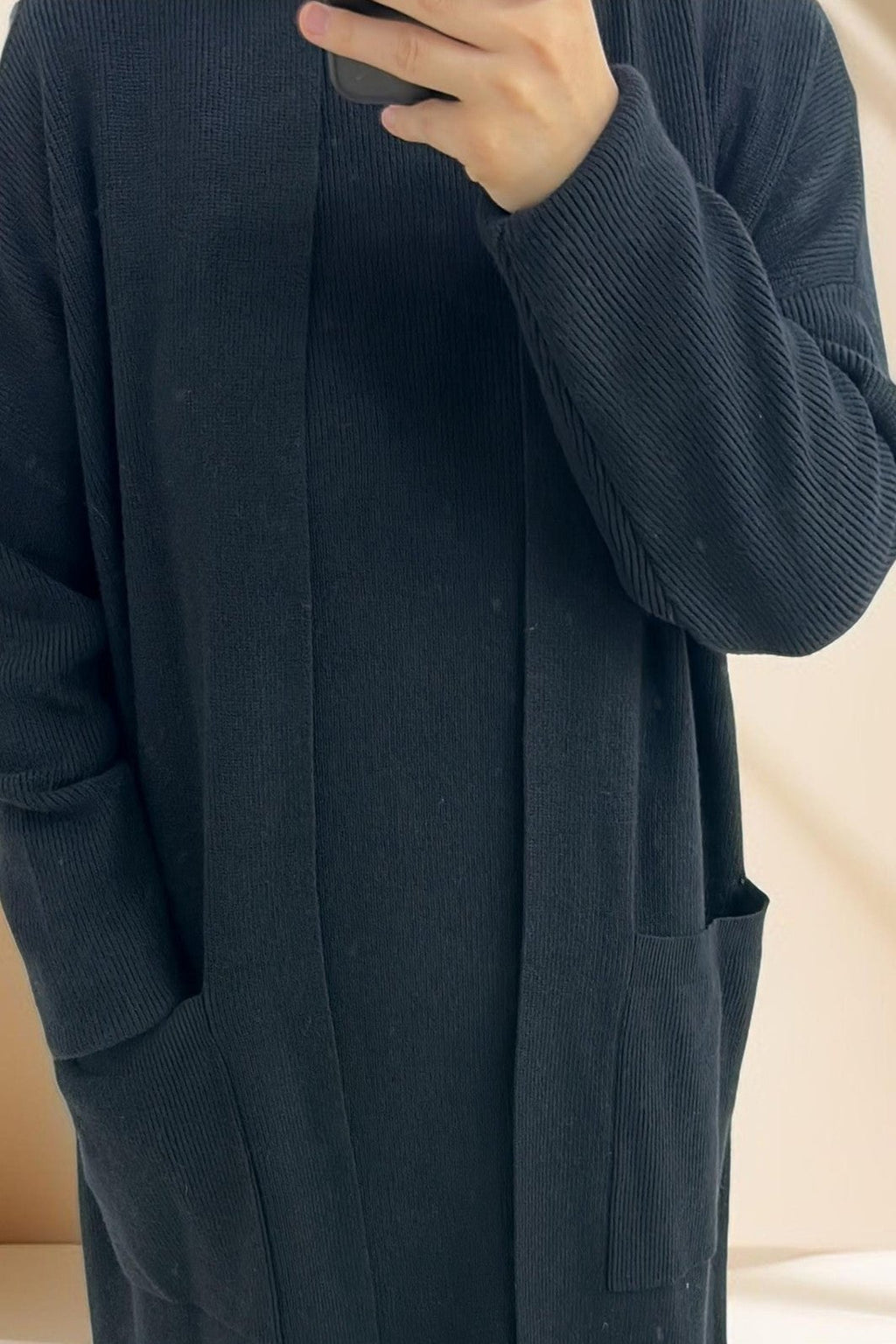 Essential Abaya Cardigan Knit Set - Try Modest Limited