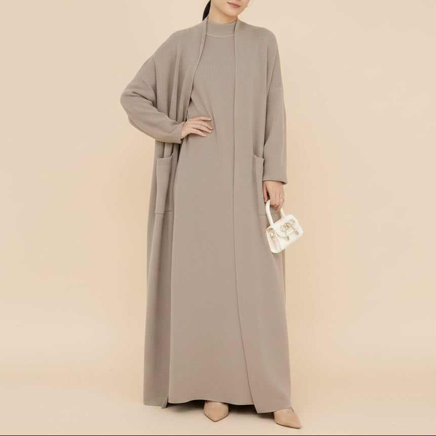 Set di cardigan Abaya Essential in maglia