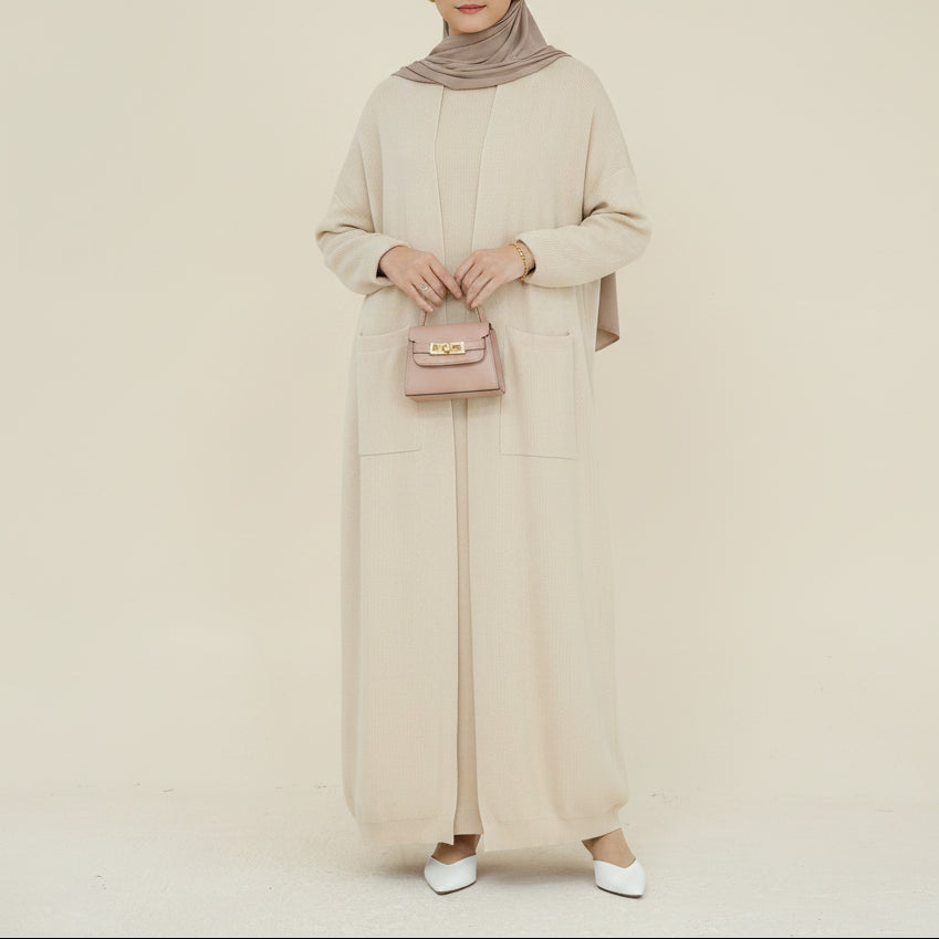 Set di cardigan Abaya Essential in maglia