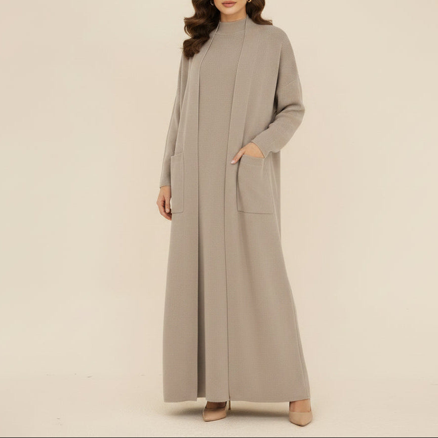 Set di cardigan Abaya Essential in maglia