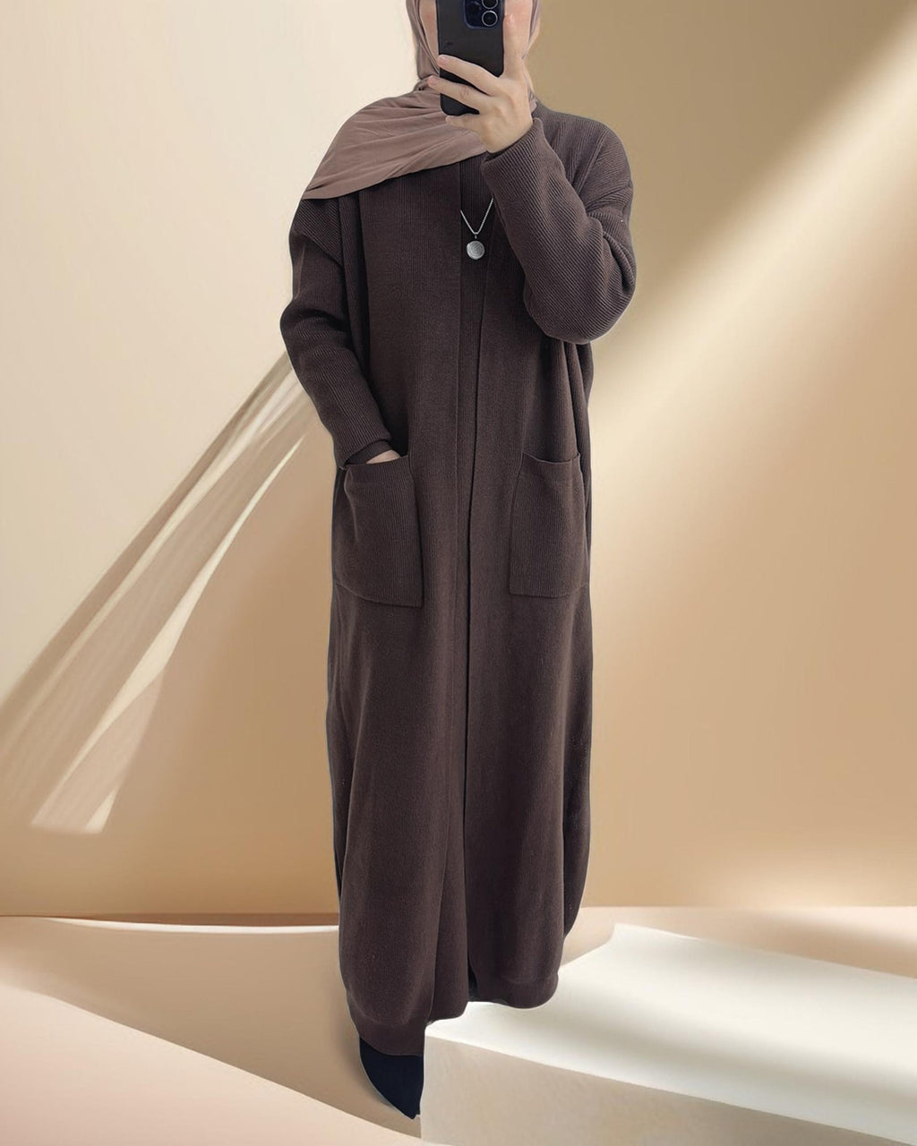 Essential Abaya Cardigan Knit Set - Try Modest Limited