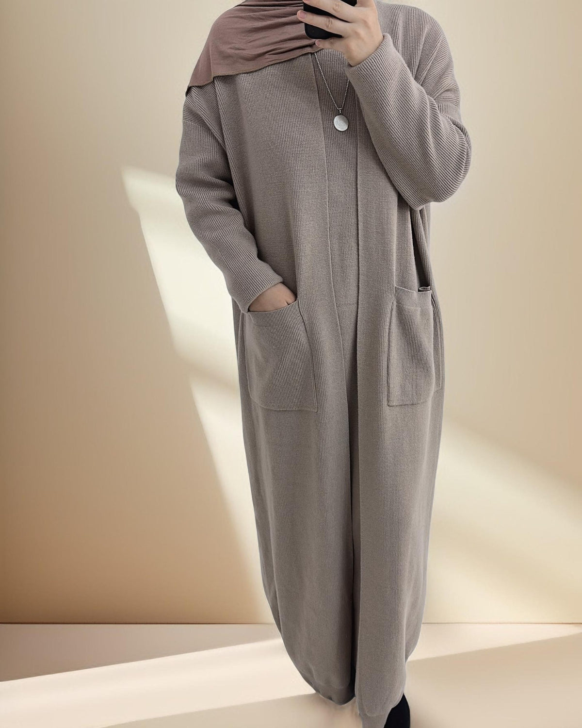 Essential Abaya Cardigan Knit Set - Try Modest Limited