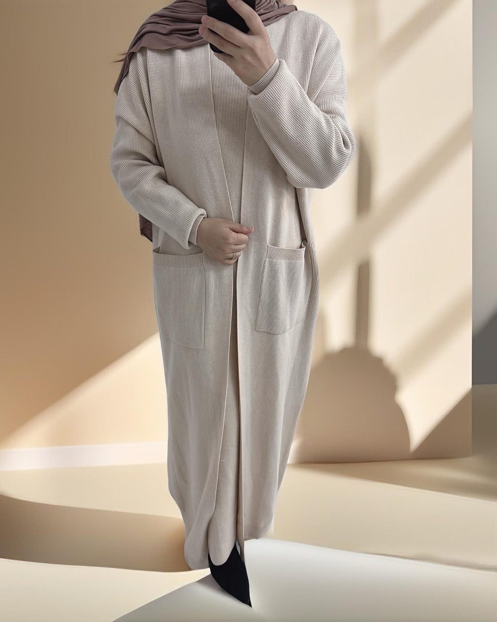Essential Abaya Cardigan Knit Set - Try Modest Limited