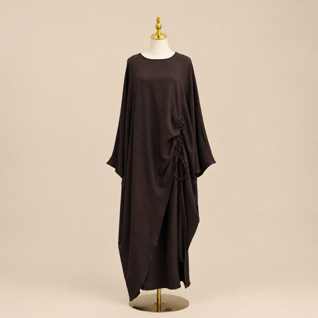 Estelle gerafftes Abaya-Set zum Binden an der Seite