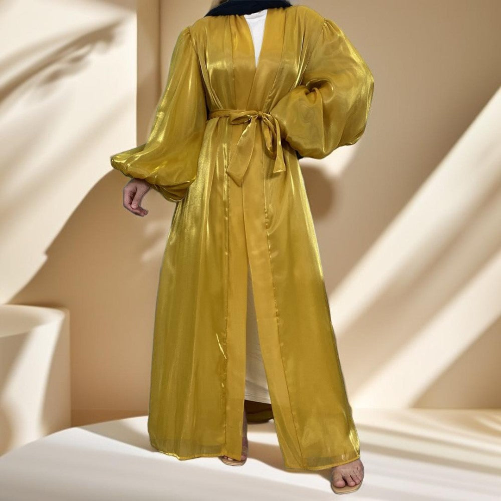 Evening kaftan/abaya with lantern sleeves - Try Modest Limited 