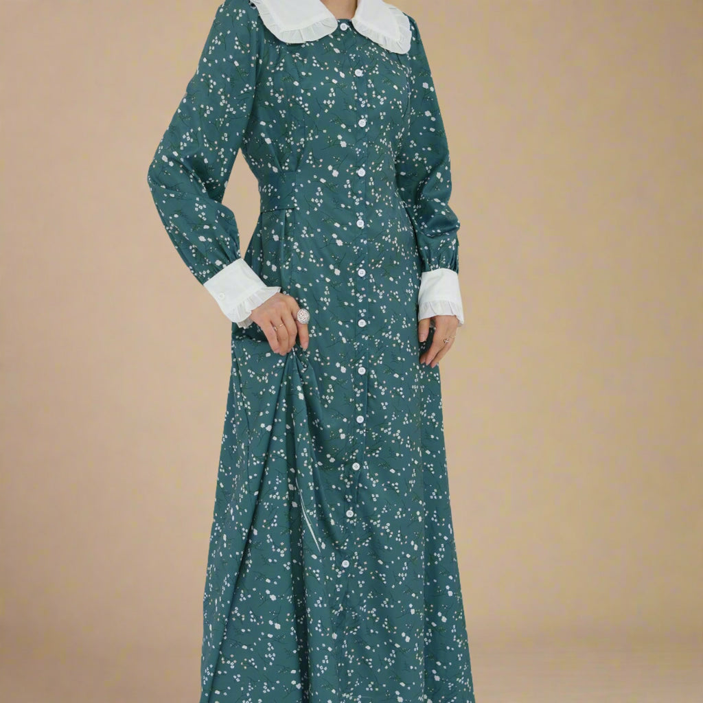 Evergreen Bloom- Modest summer dress - Try Modest Limited