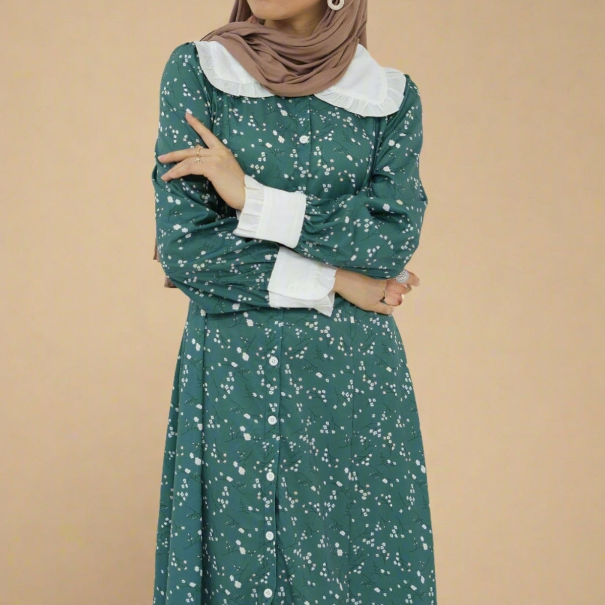 Evergreen Bloom- Modest summer dress - Try Modest Limited