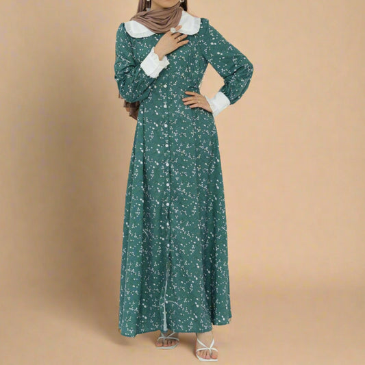 Evergreen Bloom- Modest summer dress Try Modest Limited