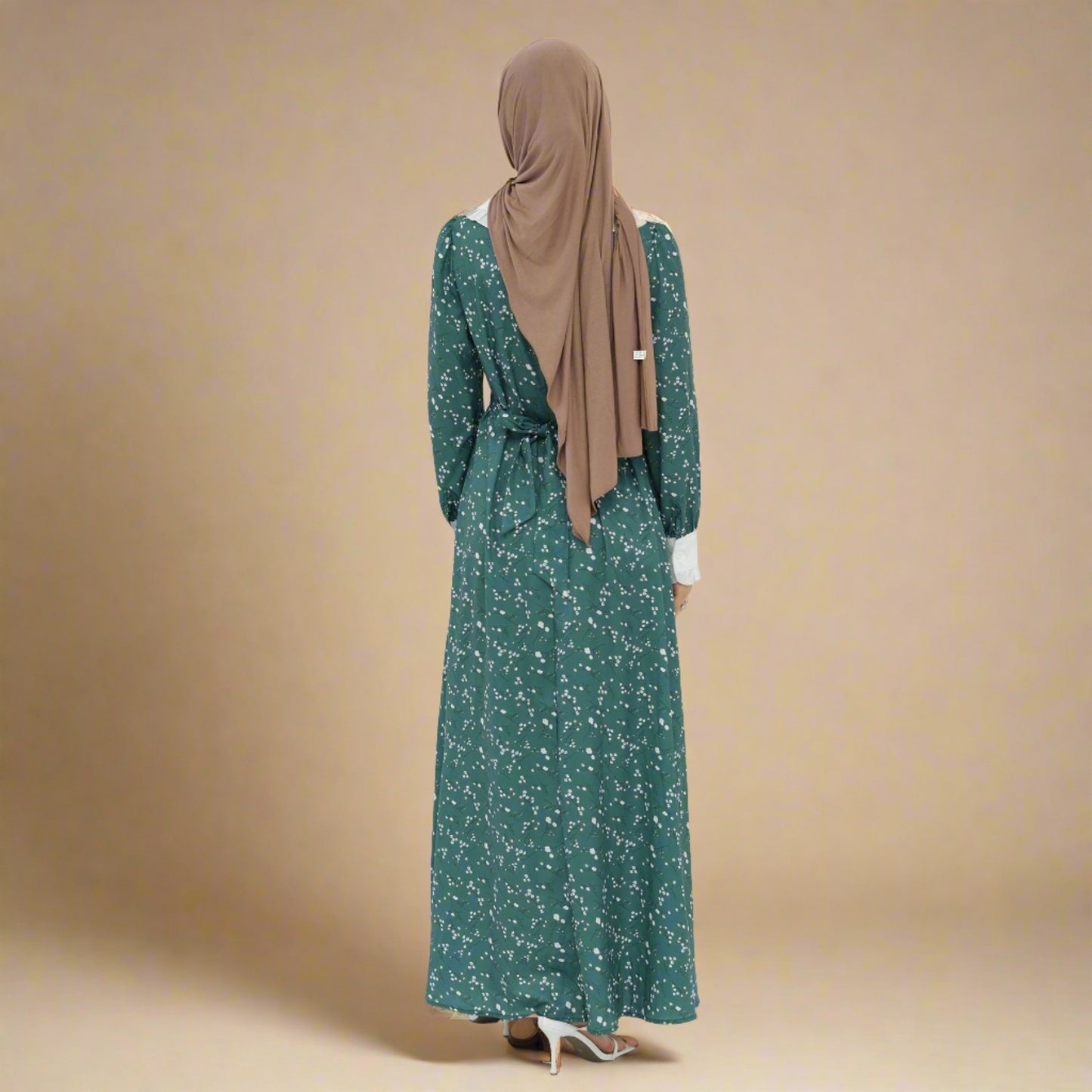 Evergreen Bloom- Modest summer dress