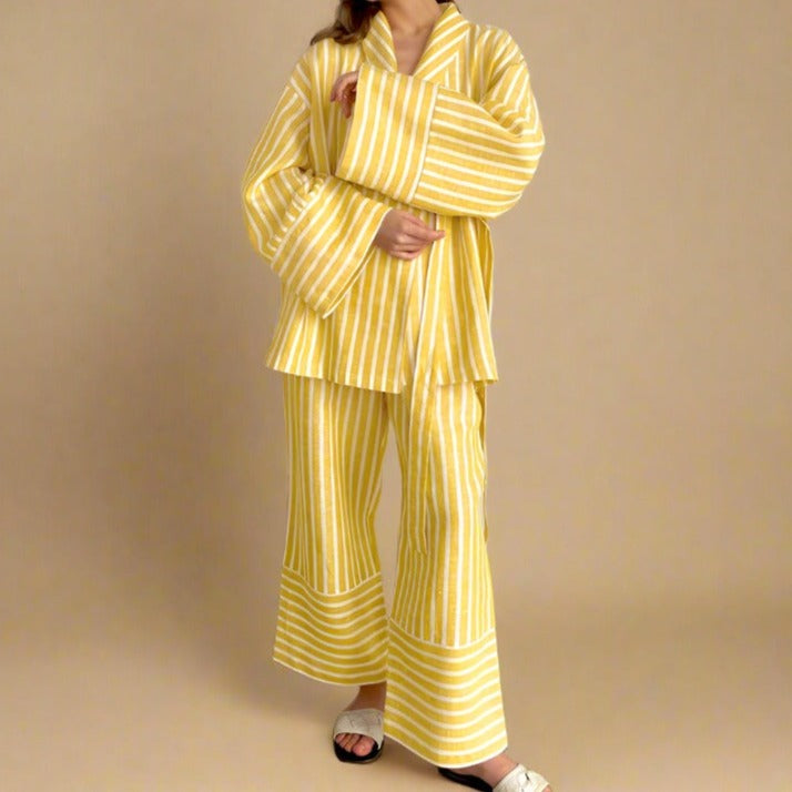 Everyday Striped 2 PC set with adjustable tie top - Try Modest Limited