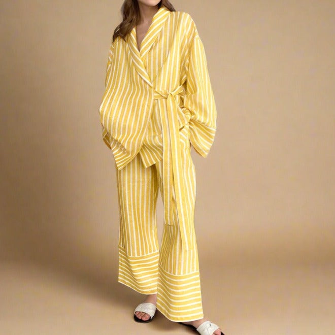 Everyday Striped 2 PC set with adjustable tie top - Try Modest Limited