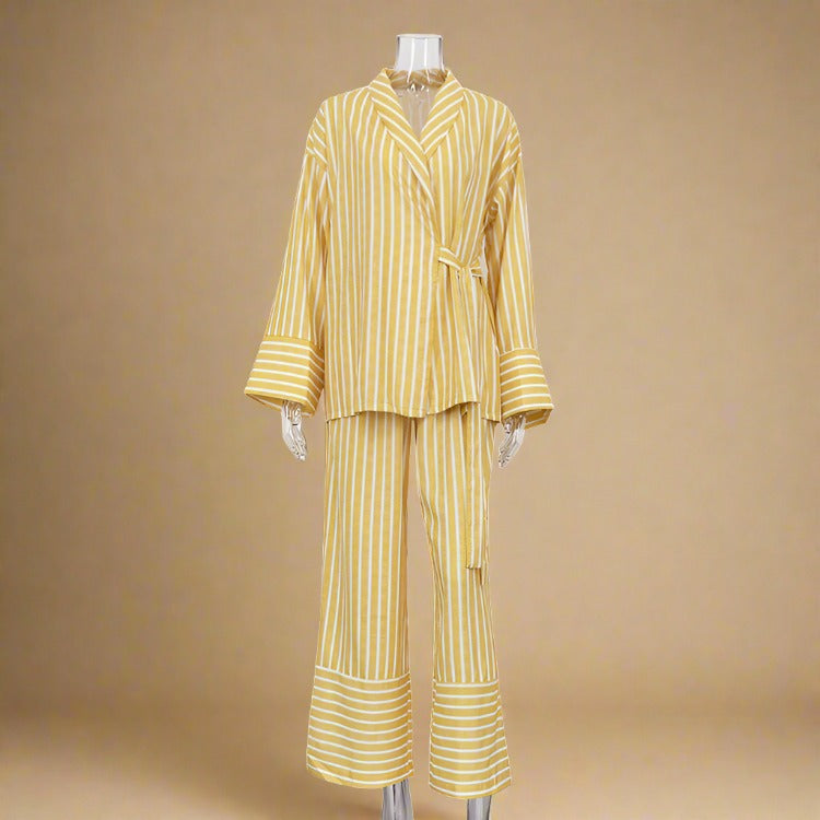 Everyday Striped 2 PC set with adjustable tie top - Try Modest Limited