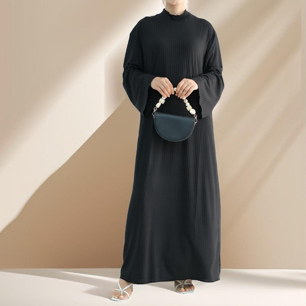 Ezra long sleeve solid color dress - Try Modest Limited