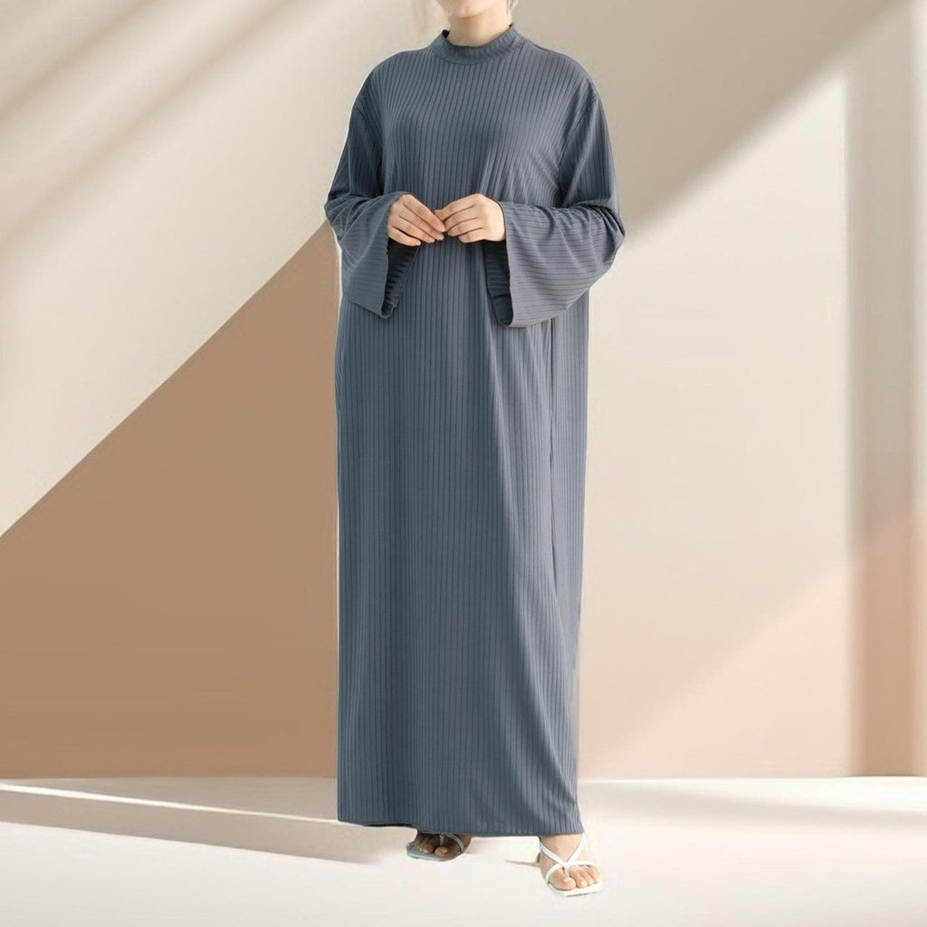 Ezra long sleeve solid color dress - Try Modest Limited