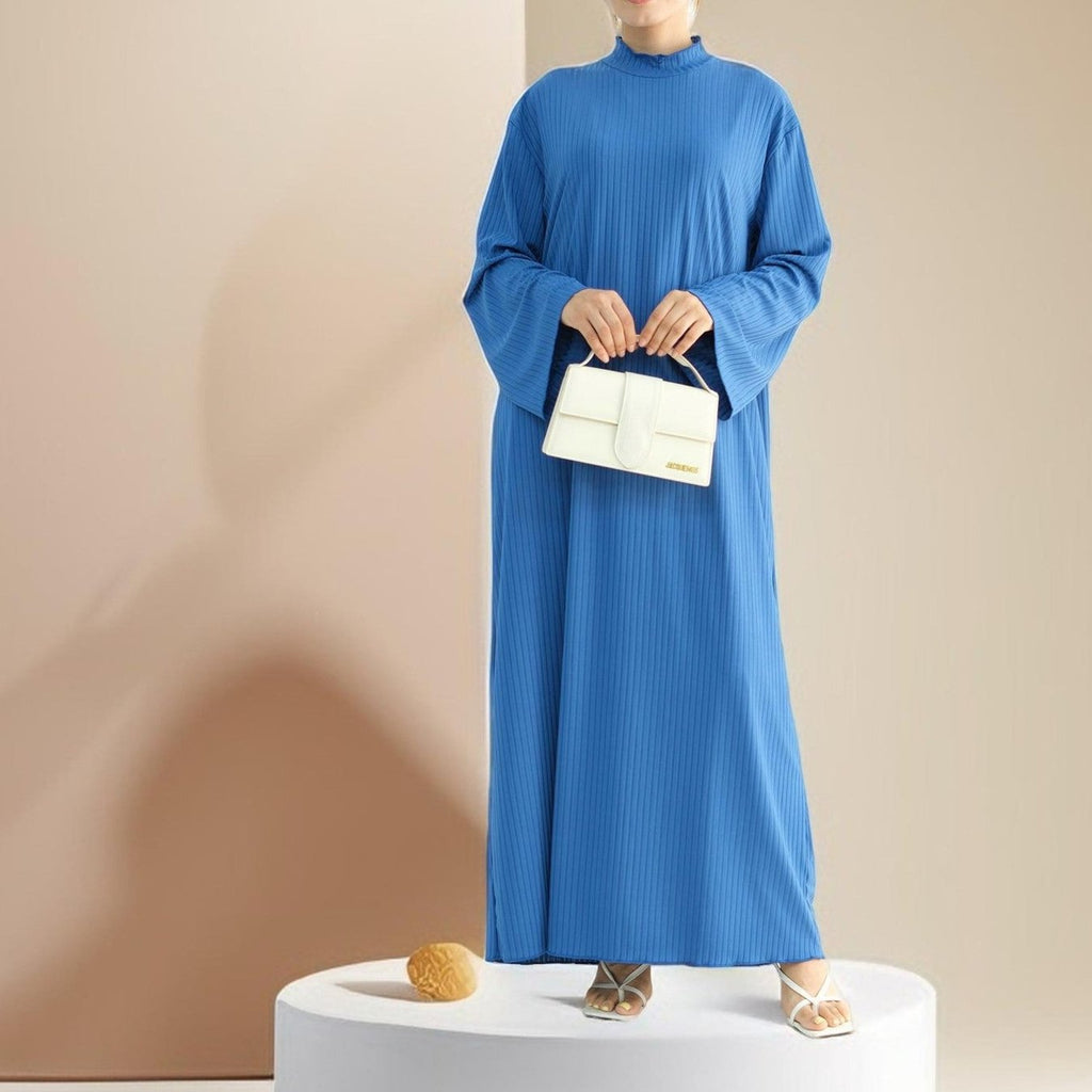Ezra long sleeve solid color dress - Try Modest Limited