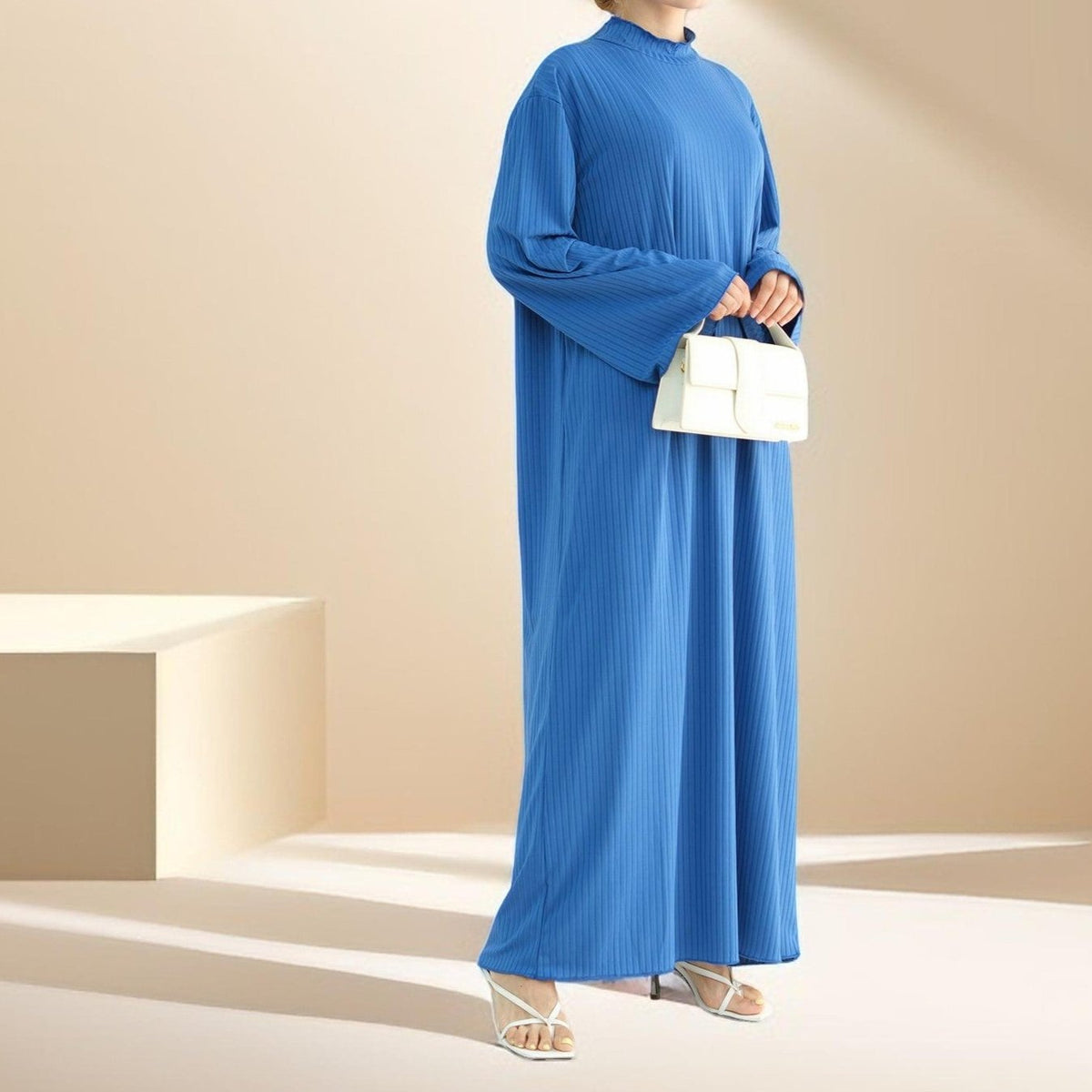 Ezra long sleeve solid color dress - Try Modest Limited