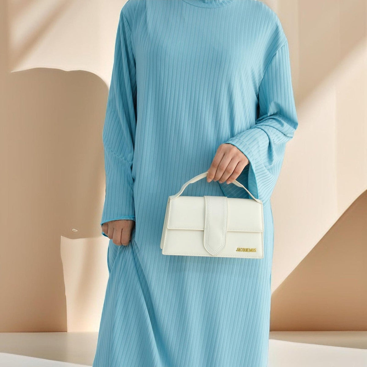 Ezra long sleeve solid color dress - Try Modest Limited
