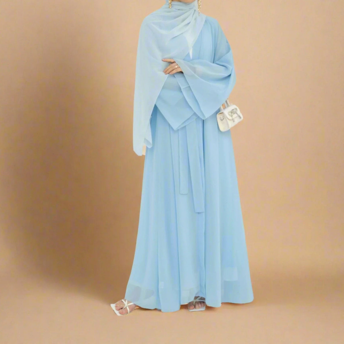 Fairytale Reversible Organza Abaya - Try Modest Limited