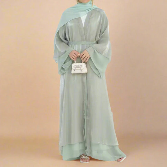 Fairytale Reversible Organza Abaya Try Modest Limited