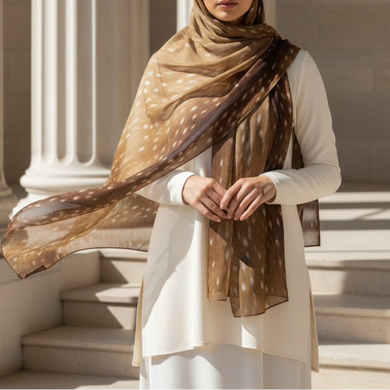 Fawn Dapple OEKO-TEX® Modal Hijab - Try Modest Limited