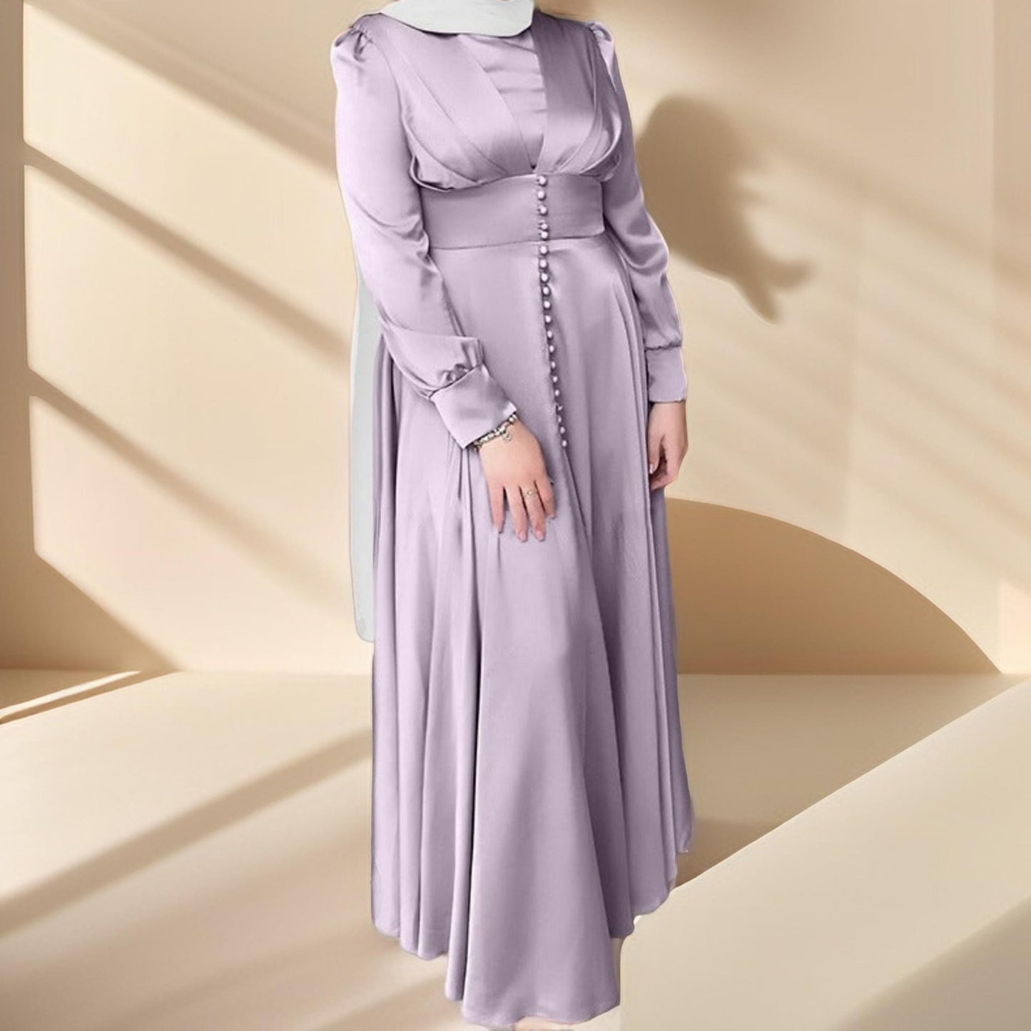 Festive dubai style-Evening dress - Try Modest Limited 