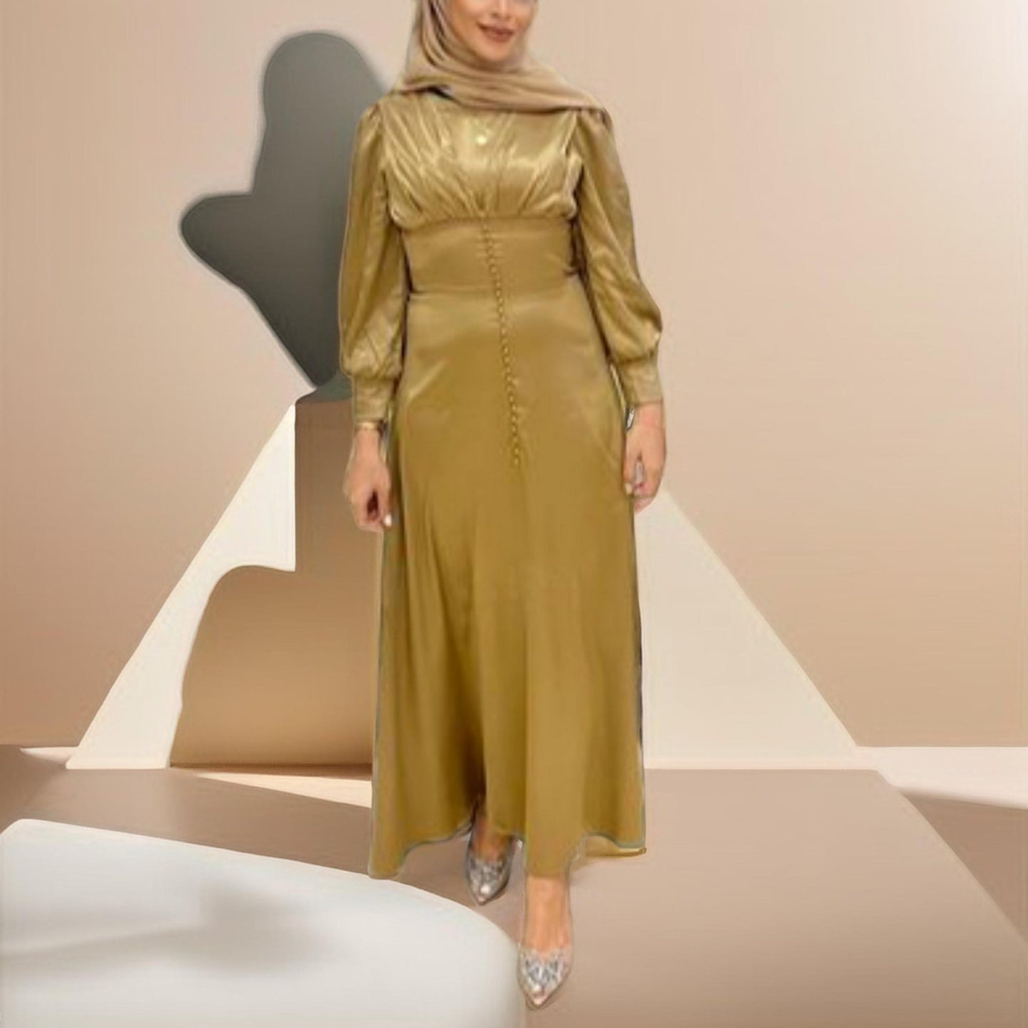 Festive dubai style-Evening dress - Try Modest Limited 