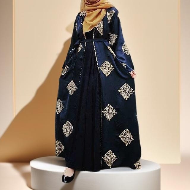 Festive open abaya - Try Modest Limited