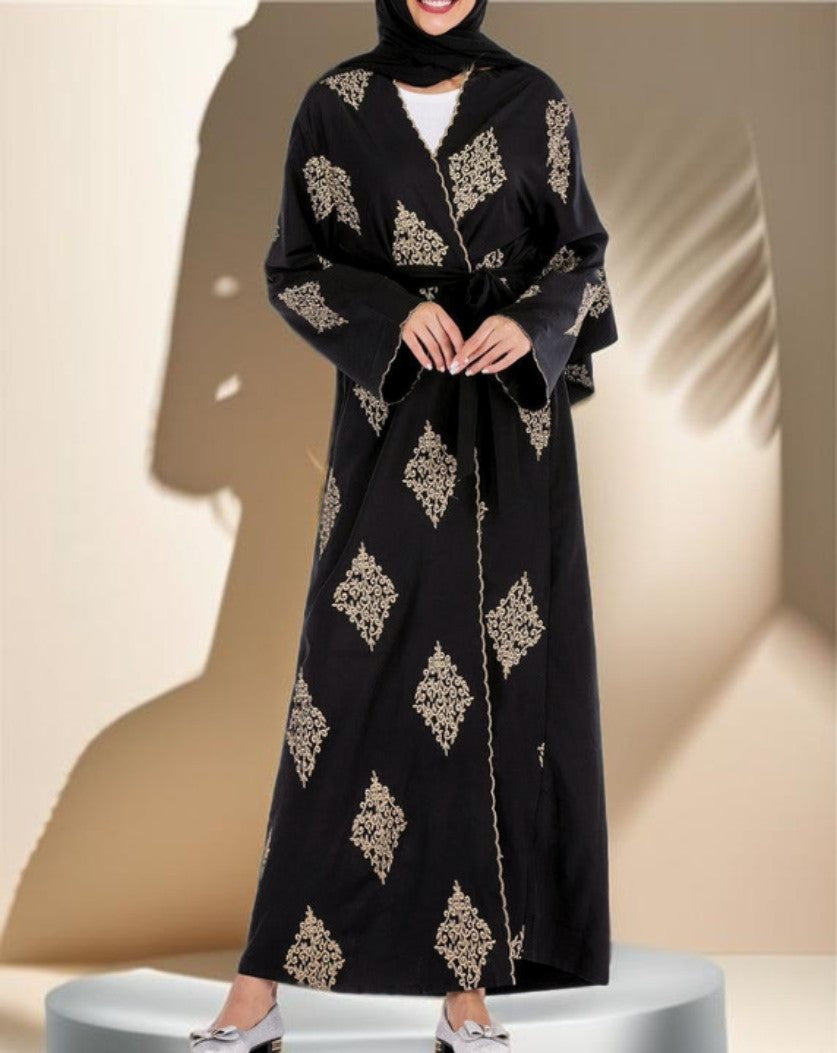 Festive open abaya - Try Modest Limited