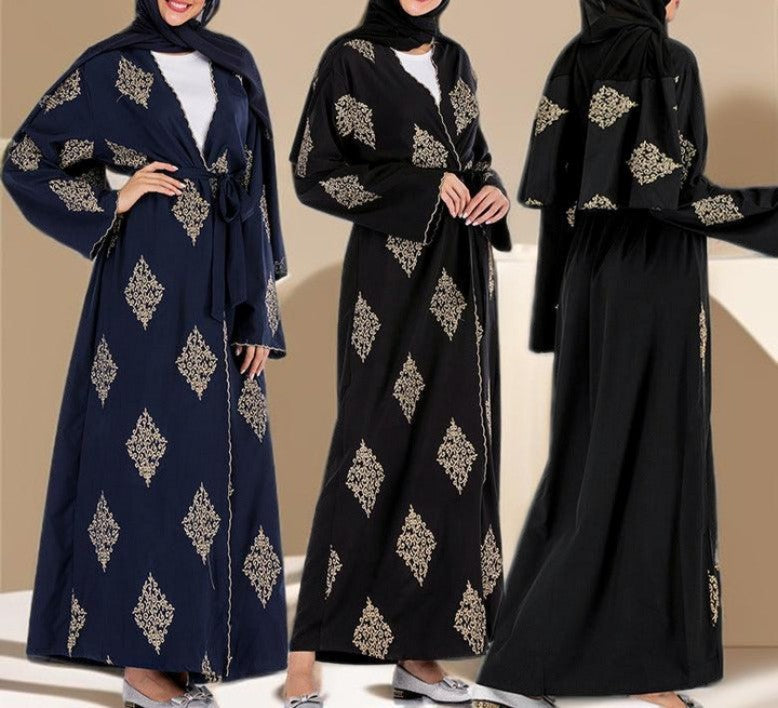 Festive open abaya - Try Modest Limited