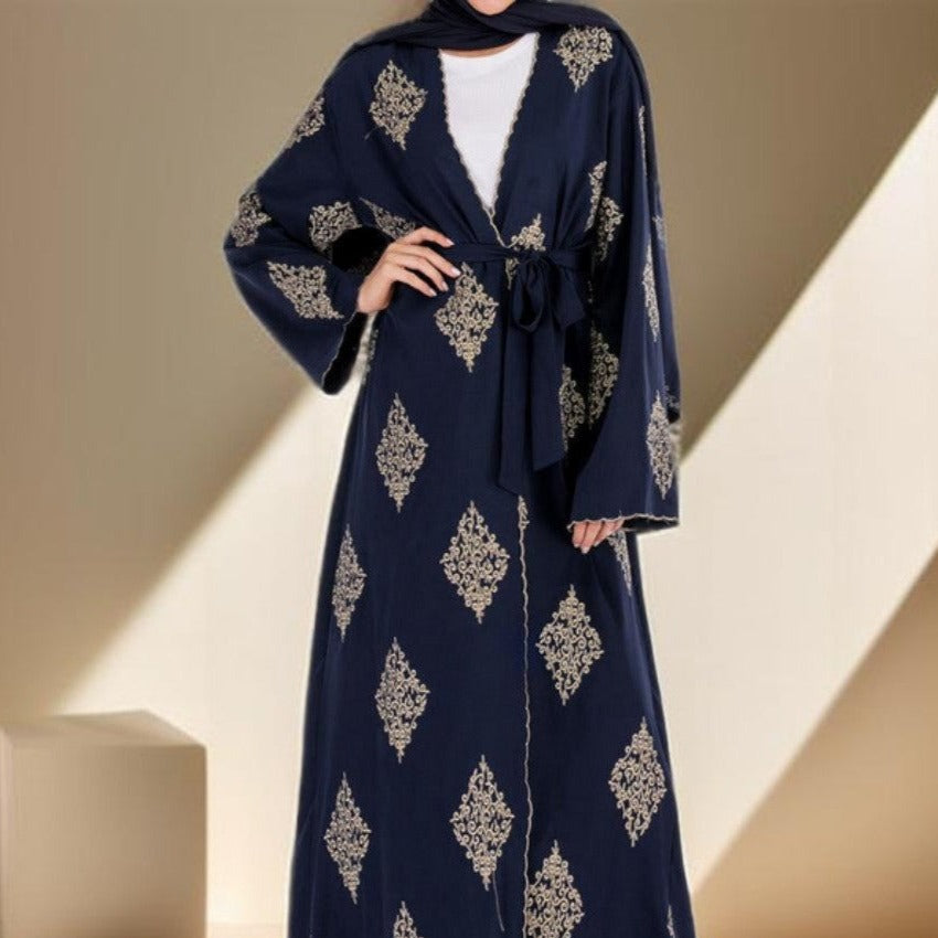 Festive open abaya - Try Modest Limited