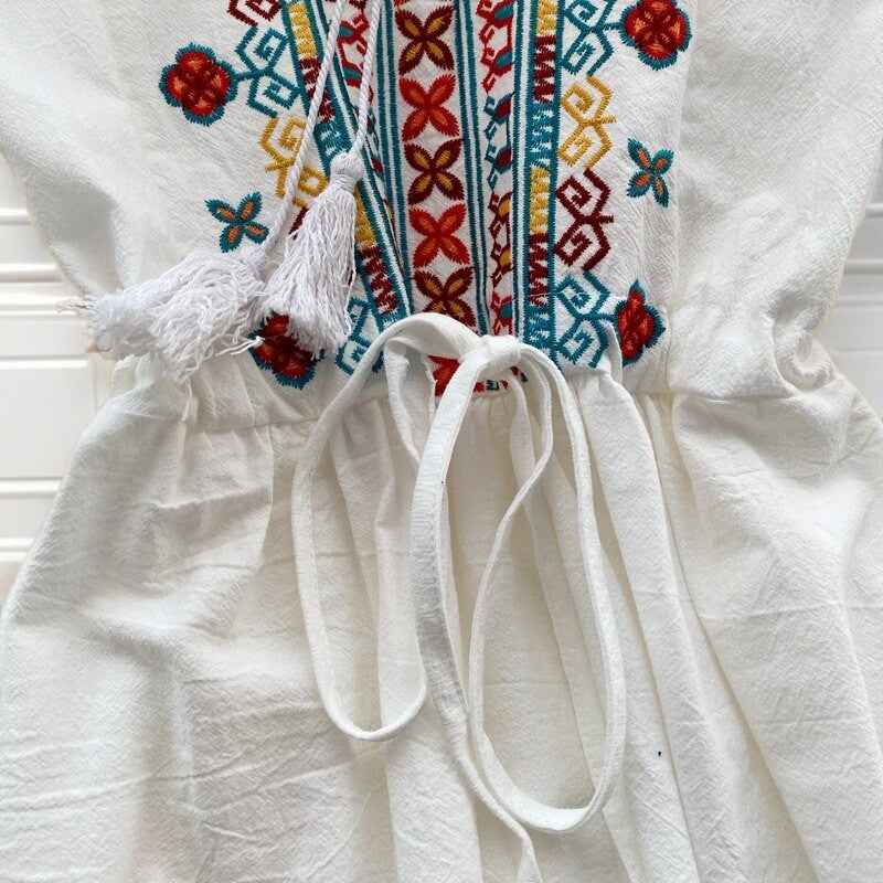 Floral embroidered full sleeve dress - Try Modest Limited