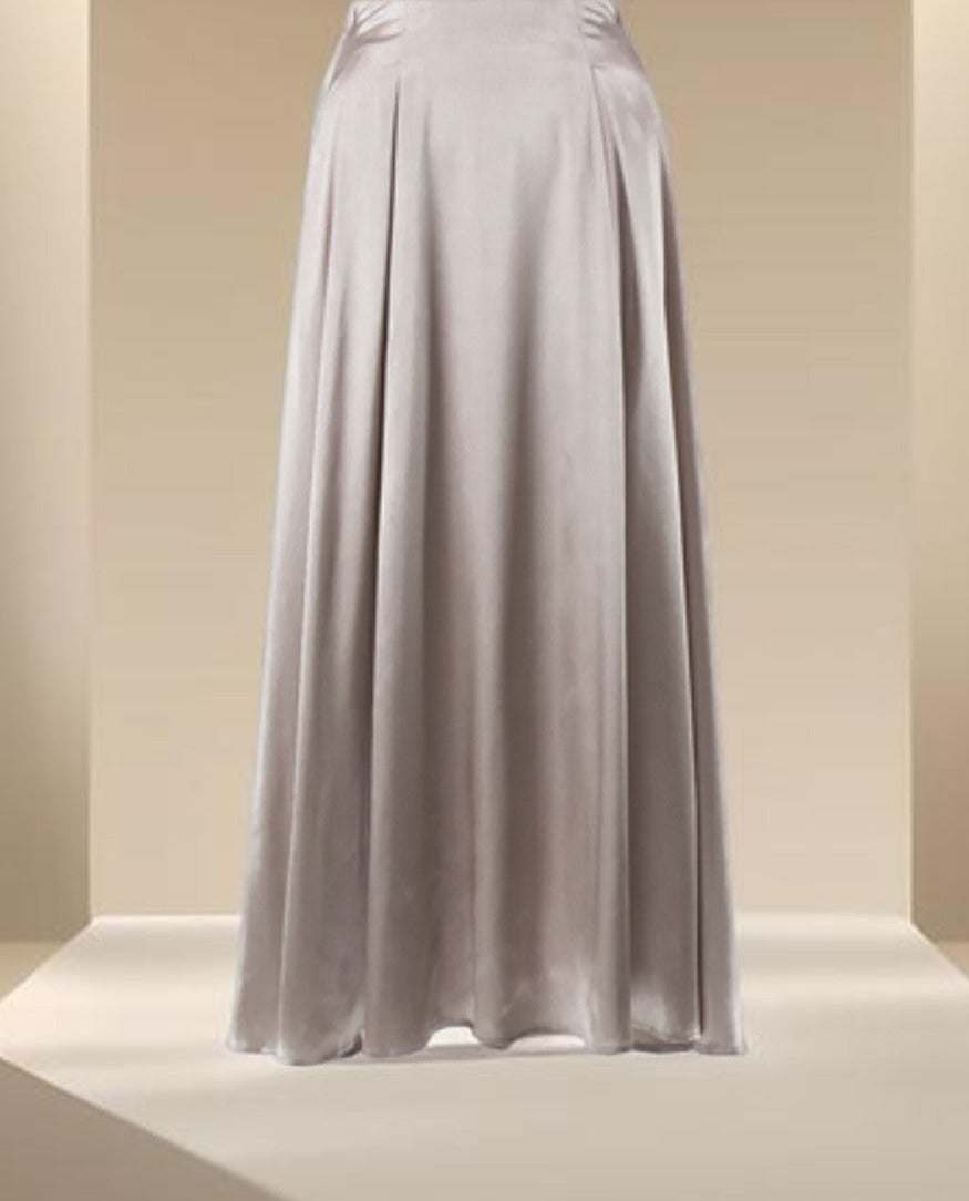 Flowing Satin Maxi Skirt - Try Modest Limited