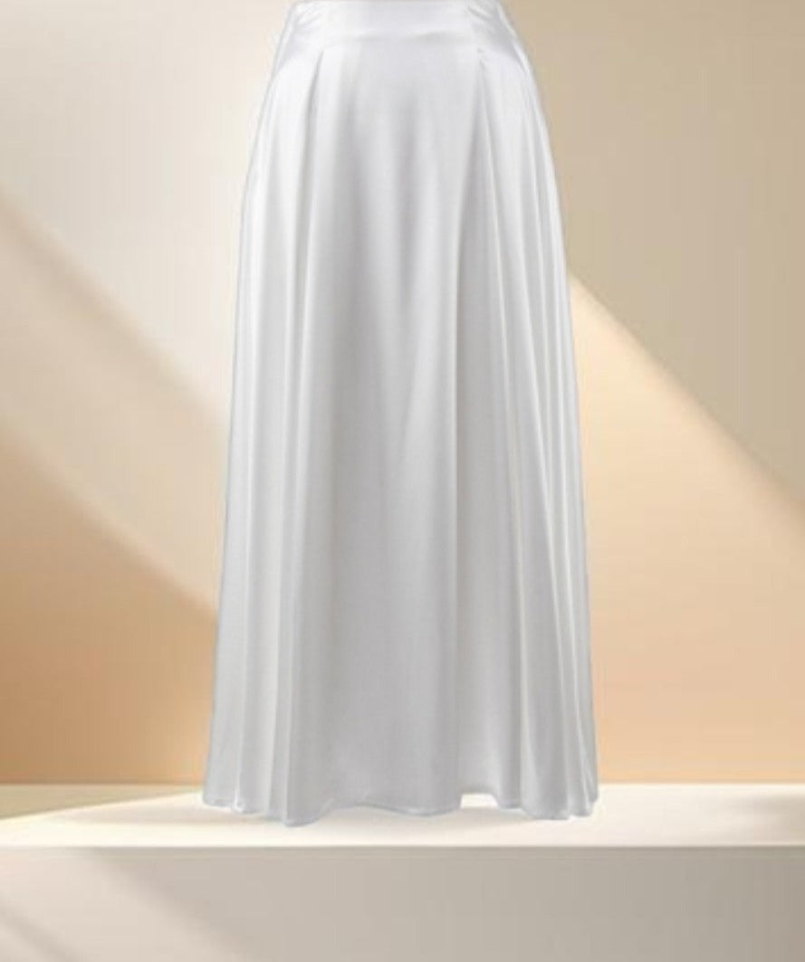 Flowing Satin Maxi Skirt - Try Modest Limited