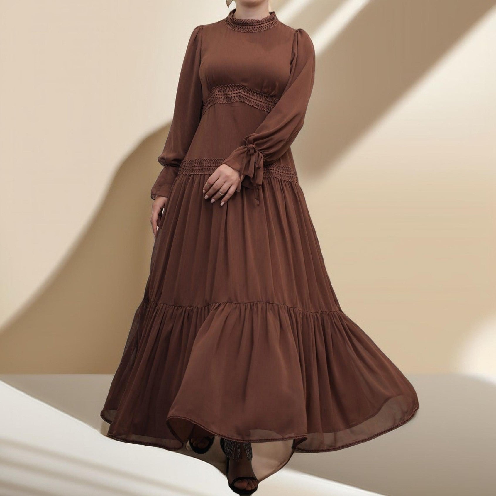 French style maxi dress - Try Modest Limited 