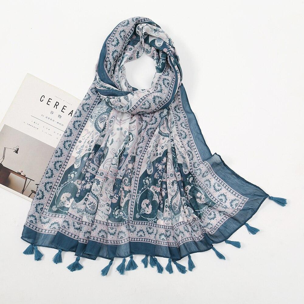 Fresh Floral Tassel Scarfs - Try Modest Limited