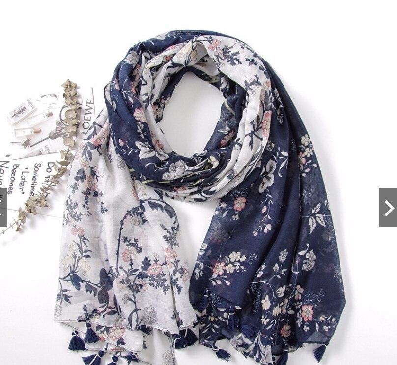Fresh Floral Tassel Scarfs - Try Modest Limited