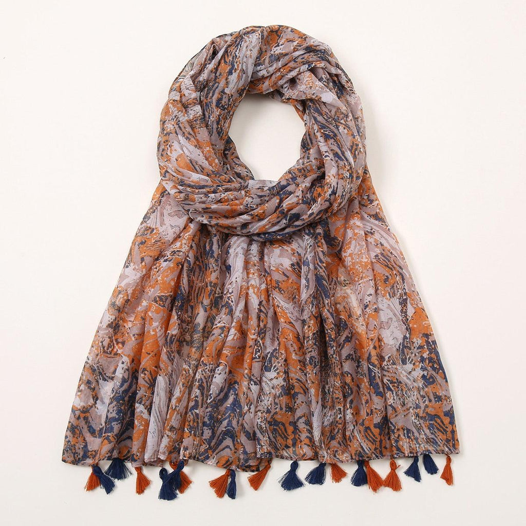 Fresh Floral Tassel Scarfs - Try Modest Limited