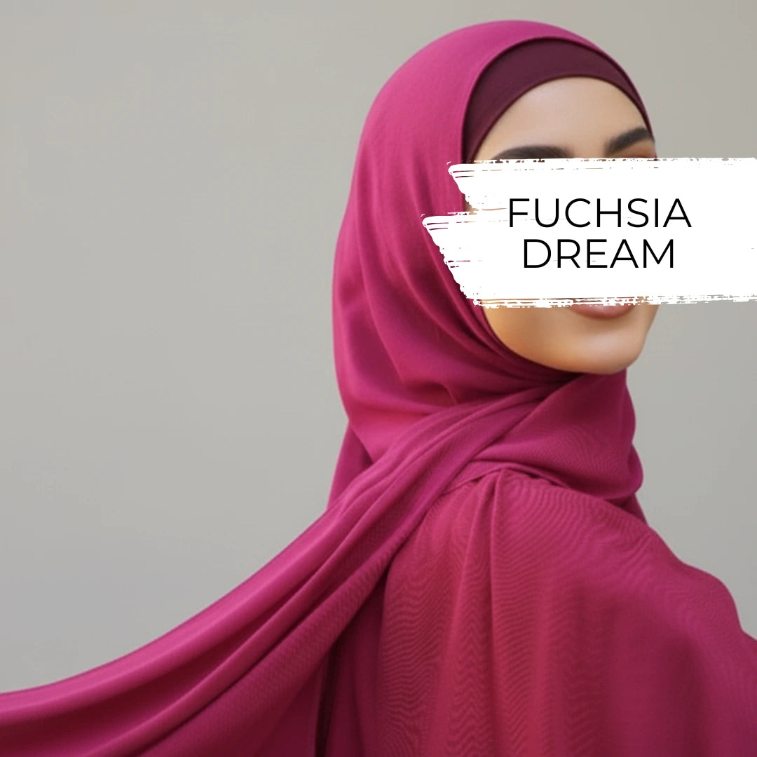 Fuchsia Dream Modal Matching Hijab Set